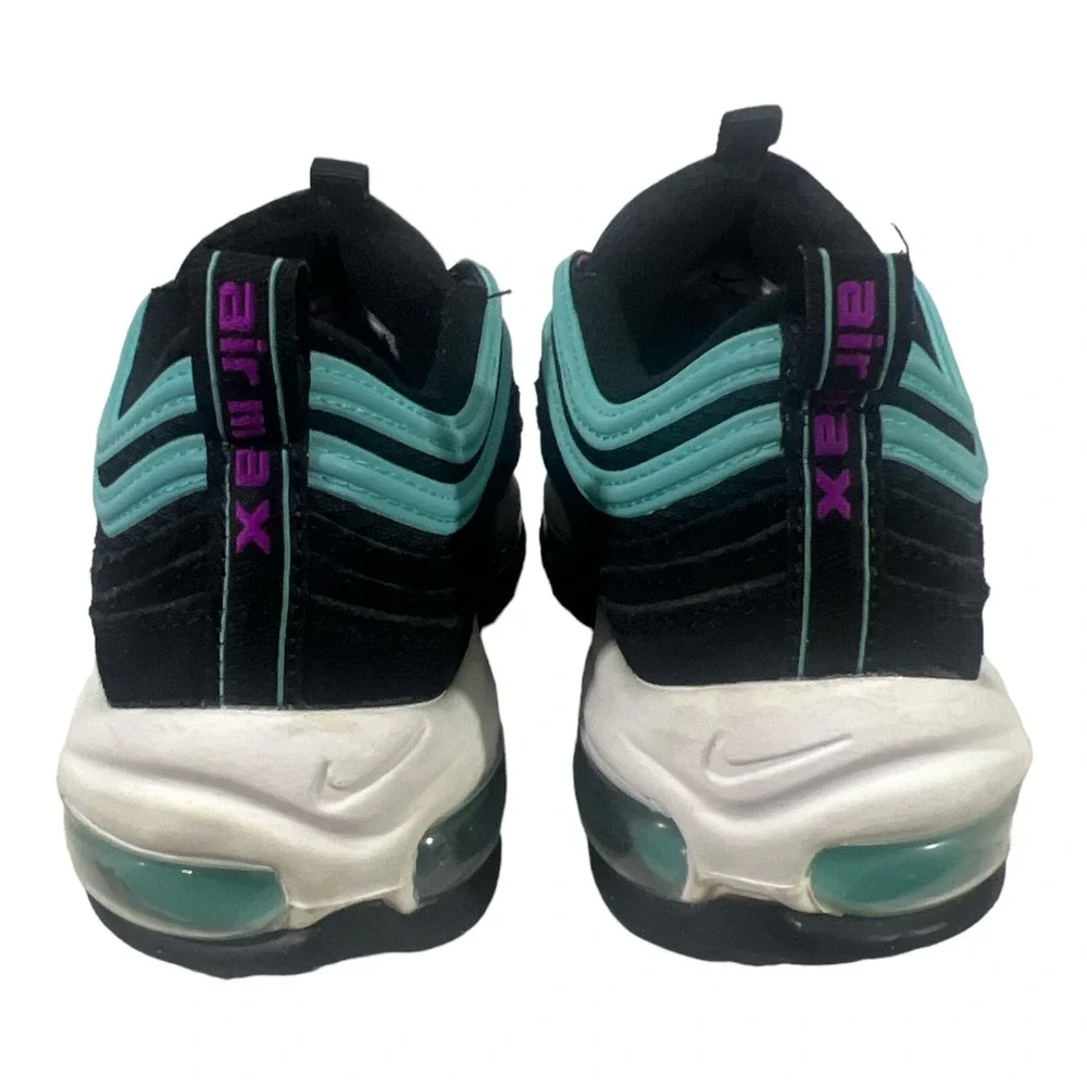 Nike Air Max 97 Black Hyper Violet Run Athletic Sneaker Size 5.5Y 921522-015 - Picture 5 of 6